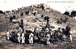 Algerie - Regiment d'Afrique - Artillerie de montagne